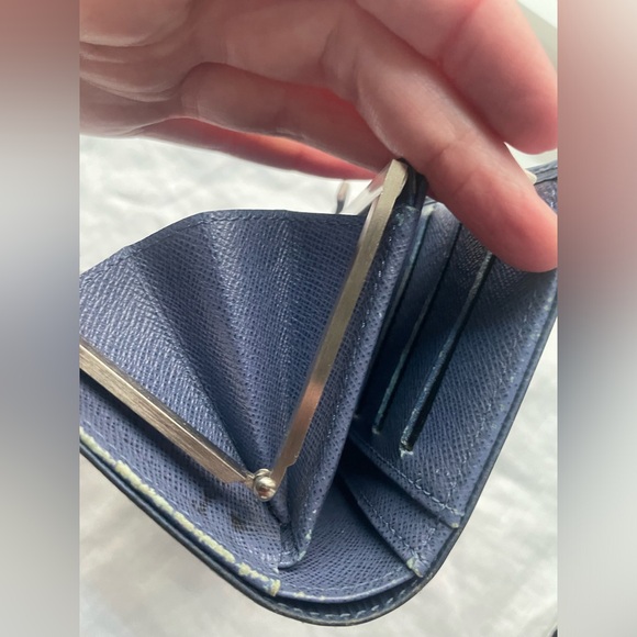 Louis Vuitton Myrtille Blue Epi Leather Wallet, Silver Tone Hardware - Picture 8 of 12